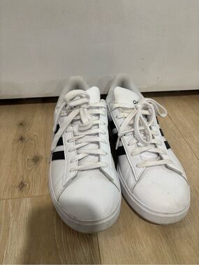 adidas White and Black Low-Top Sneakers